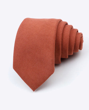 Kravata Terracotta č. 3 Pánská v Efektu Sametu «Simon»