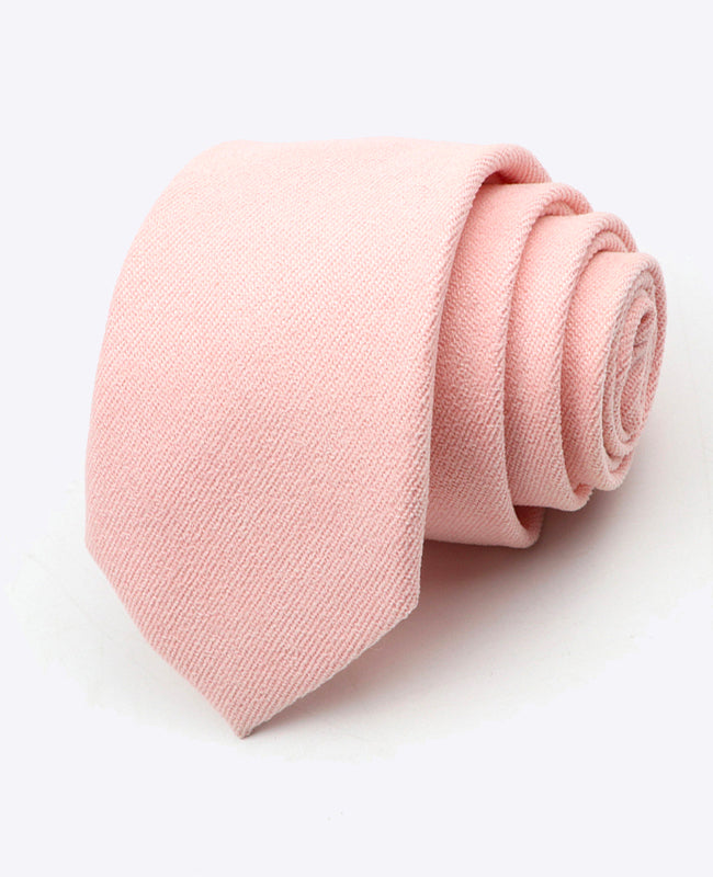 Kravata Růžová č.1 Pánská v Sametovém Efektu «Simon»