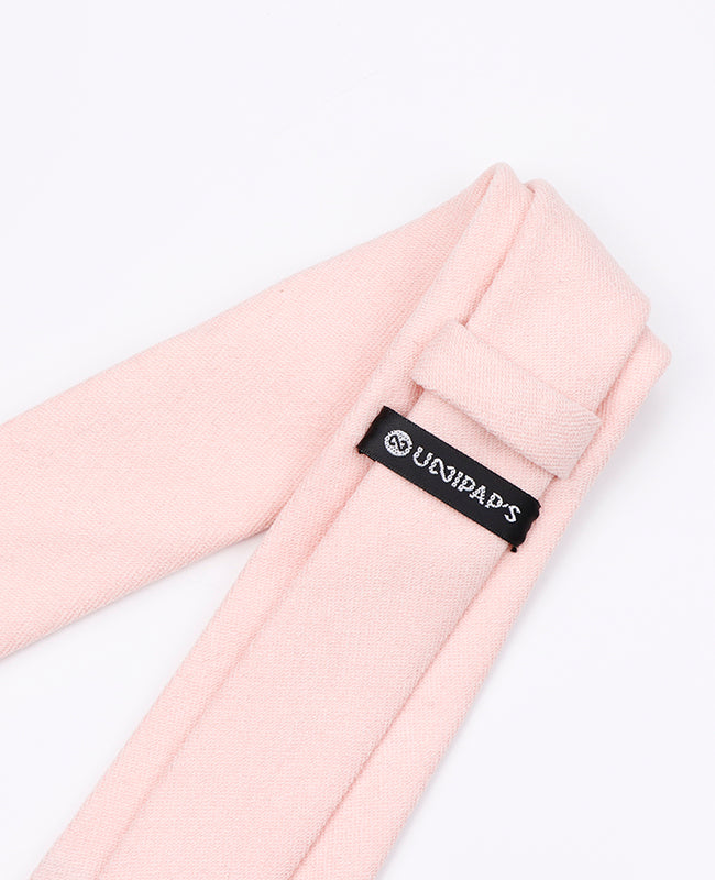 Kravata Růžová č.1 Pánská v sametovém efektu | Simon - Unipap's