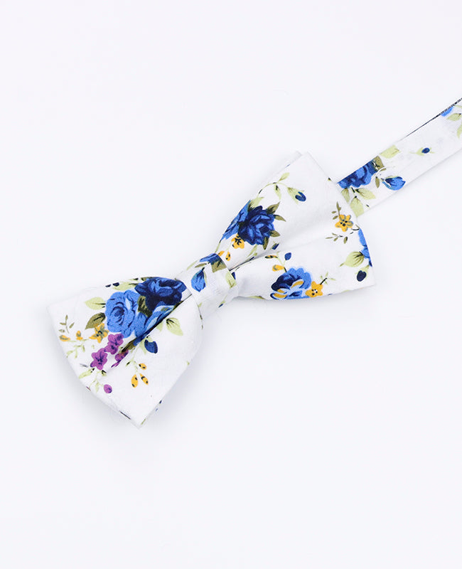 Motýlek Liberty Bílý č.3 Dětský z Bavlny | Charles - Unipap's