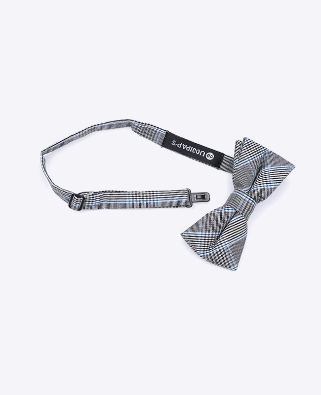 Motýlek Tartan Šedý č.1 Dětský v Bavlně | Marcel - Unipap's