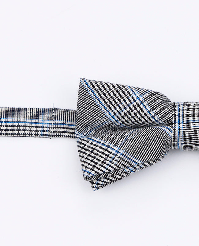 Motýlek Tartan Šedý č. 1 Dětský z bavlny | Marcel - Unipap's