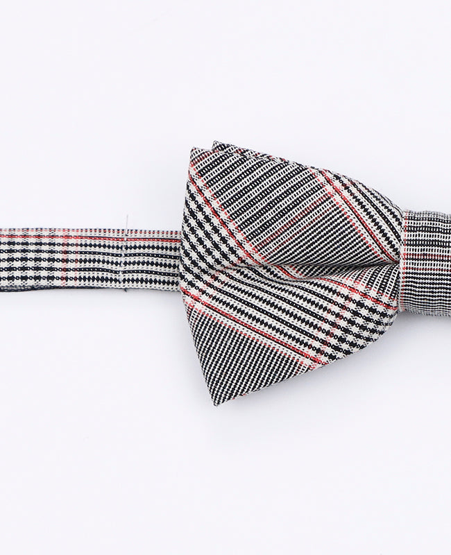 Motýlek Tartan Šedý č. 2 pro děti z bavlny | Marcel - Unipap's