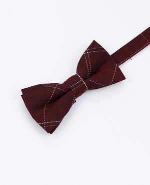 Dětský bavlněný motýlek s červeným tartanem | Marcel - Unipap's