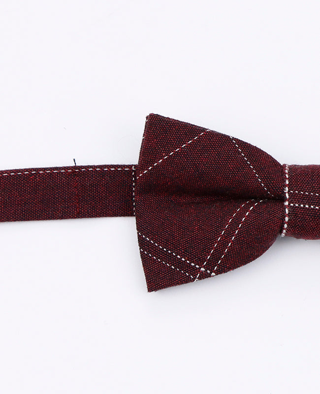 Dětský bavlněný motýlek Tartan Červený | Marcel - Unipap's