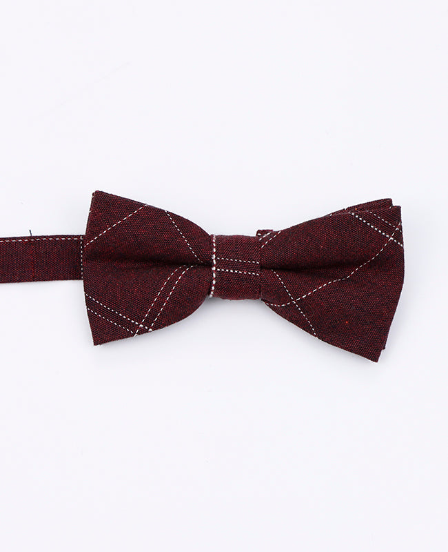 Dětský motýlek Tartan Červený z bavlny | Marcel - Unipap's