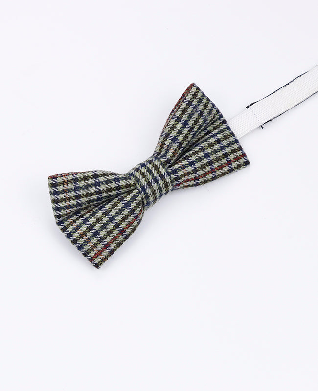 Motýlek Tartan Šedý č.9 Dětský z Vlny | Nobert - Unipap's