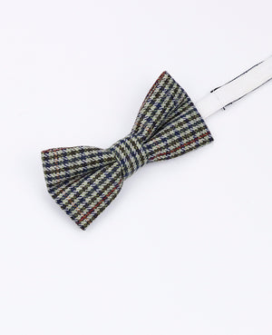 Motýlek Tartan Šedý č.9 Dětský z Vlny | Nobert - Unipap's