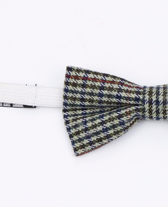 Motýlek Tartan Šedý č.9 Dětský z Vlny | Nobert - Unipap's