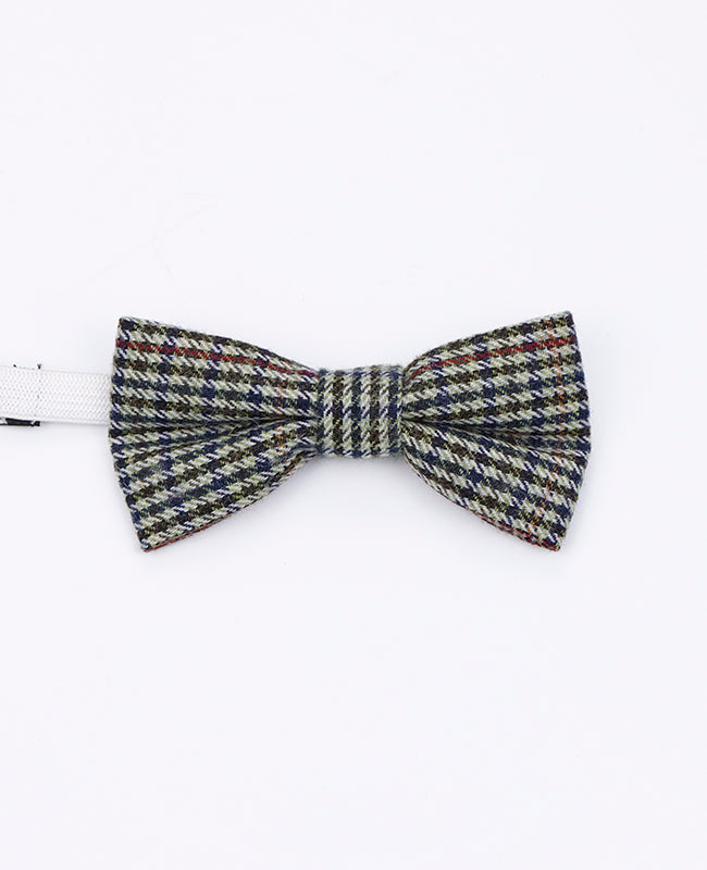 Motýlek Tartan Šedý č.9 Dětský z Vlny | Nobert - Unipap's