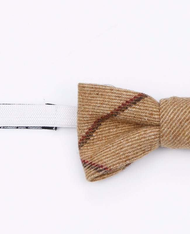 Motýlek Tartan Hnědý č. 1 Dětský Vlněný | Nobert - Unipap's