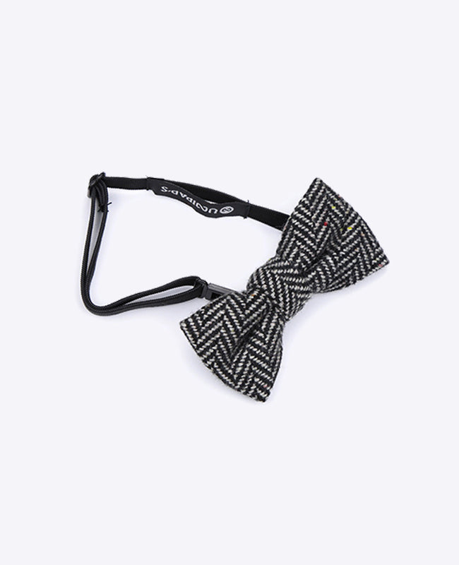 Motýlek Tartan Šedý č.1 Dětský z Vlny | Norbert - Unipap's