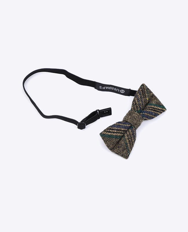 Motýlek Tartan Šedý č. 5 pro děti z vlny | Norbert - Unipap's