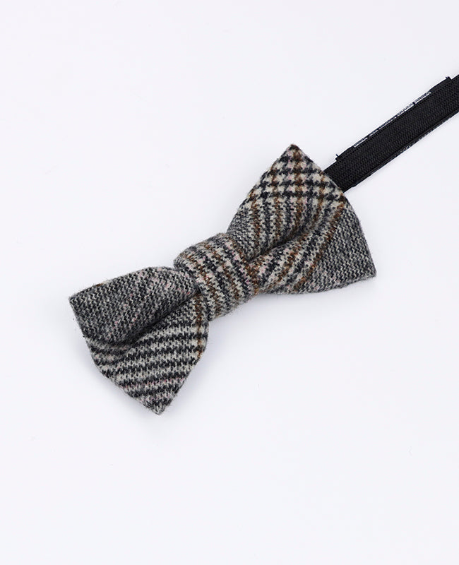 Motýlek Tartan Šedý č.7 Dětský ve Vlně | Norbert - Unipap's