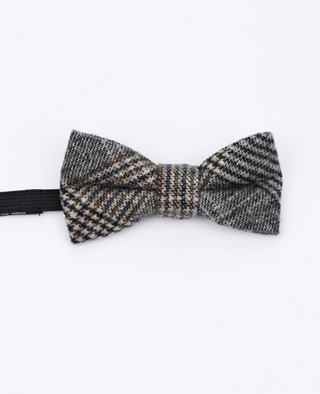 Motýlek Tartan Šedý č.7 Dětský ve Vlně | Norbert - Unipap's