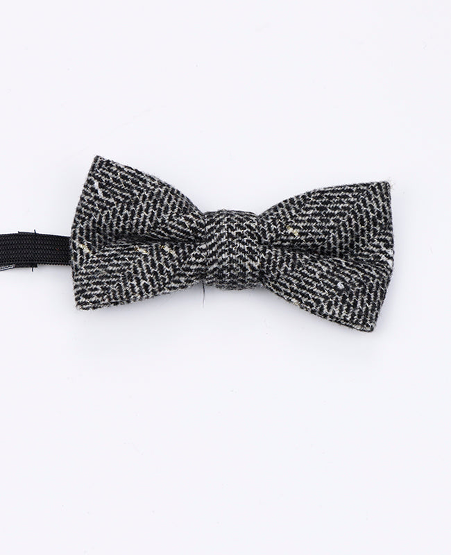 Motýlek Tartan Šedý č. 8 Dětský z Vlny | Norbert - Unipap's