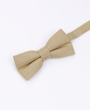 Motýlek Béžový č. 1 Dětský z Lnu | Basile - Unipap's