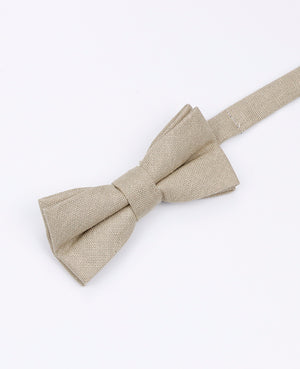 Motýlek Béžový č.2 Dětský z Lnu | Basile - Unipap's