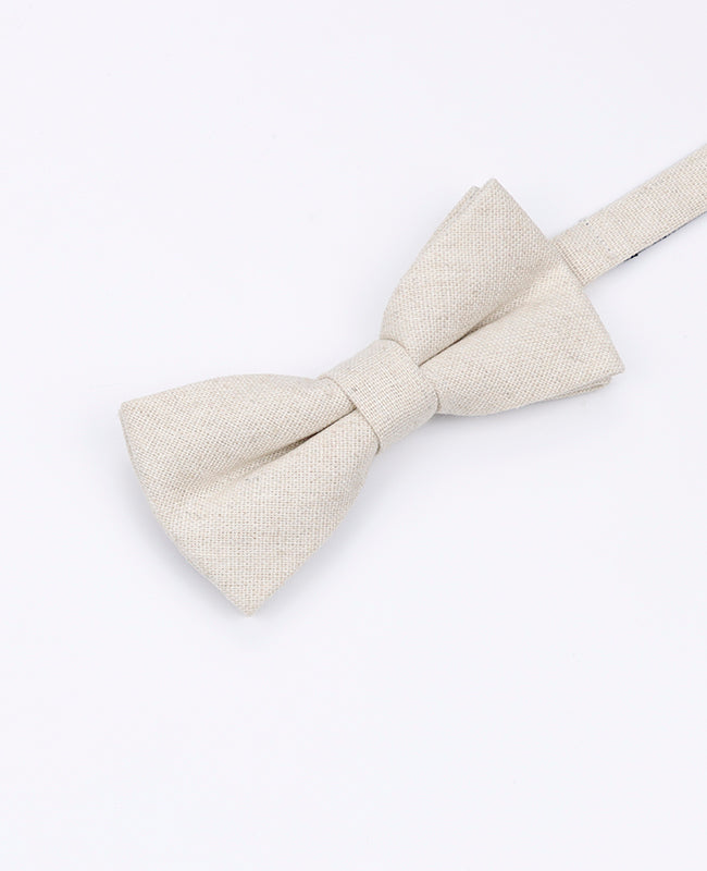 Motýlek Bílý č. 2 Dětský v Lnu | Basile - Unipap's