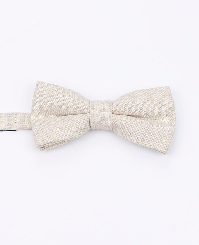 Motýlek Bílý č. 2 Dětský v Lnu | Basile - Unipap's