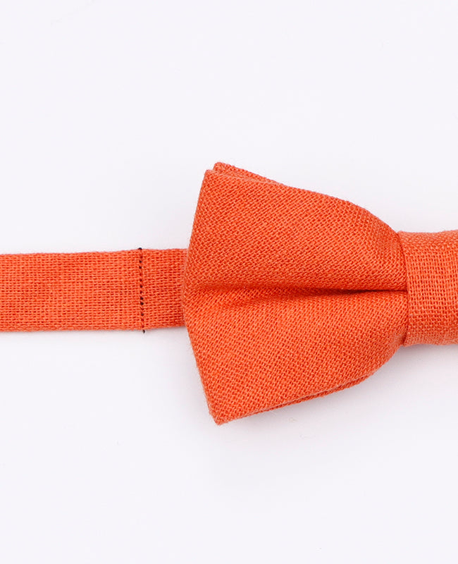 Motýlek Oranžový č.1 Dětský z Lnu | Basile - Unipap's