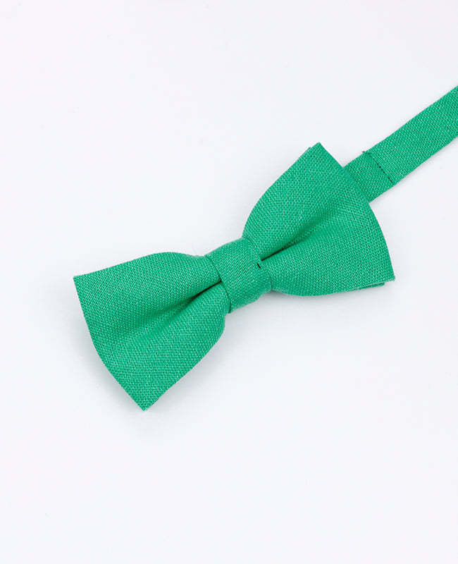 Motýlek Zelený č.3 Dětský z Lnu | Basile - Unipap's