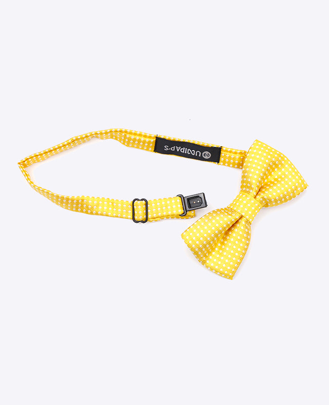 Motýlek Žlutý č.1 s Puntíky Dětský z Polyesteru | Louis - Unipap's