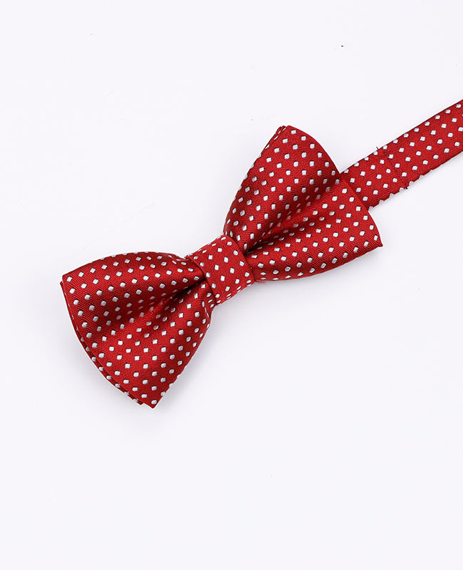 Motýlek Červený č. 2 s puntíky dětský z polyesteru «Louis»