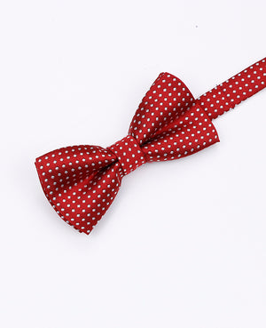 Motýlek Červený č. 2 s puntíky dětský z polyesteru «Louis»