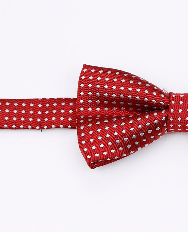 Motýlek Červený č. 2 s Puntíky Dětský v Polyesteru | Louis - Unipap's