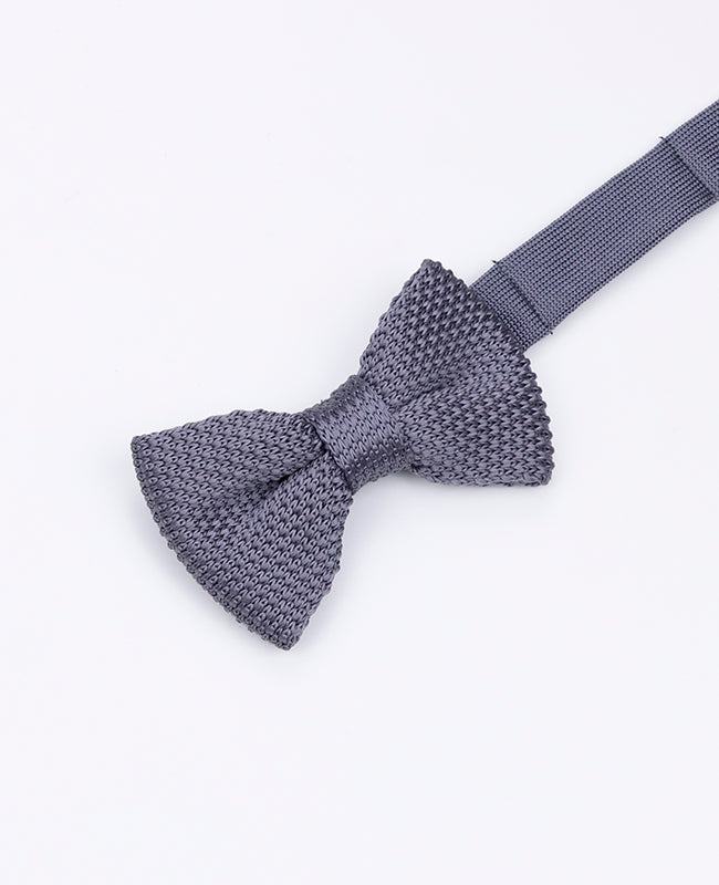 Motýlek Šedý Dětský Pletený «Léon»