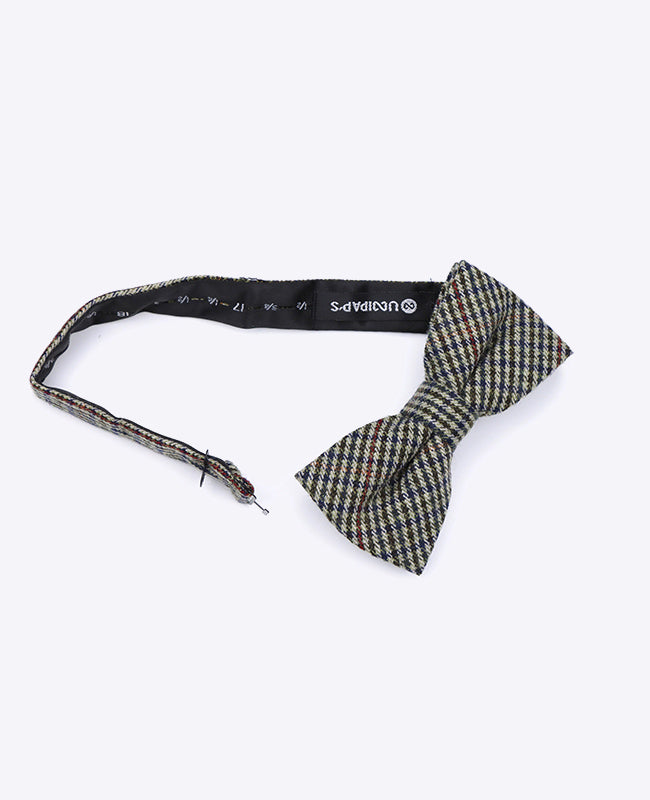 Motýlek Tartan Šedý č.9 Pánský z Vlny | Nobert - Unipap's