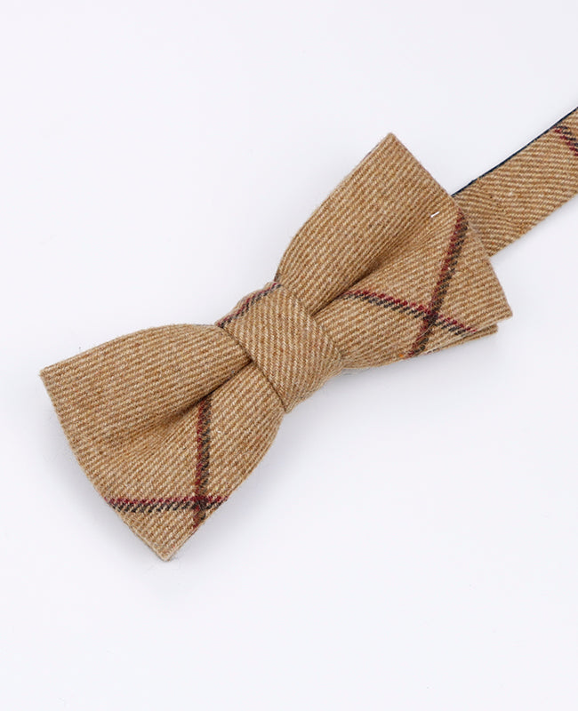 Motýlek Tartan Hnědý č. 1 Pánský z Vlny | Nobert - Unipap's