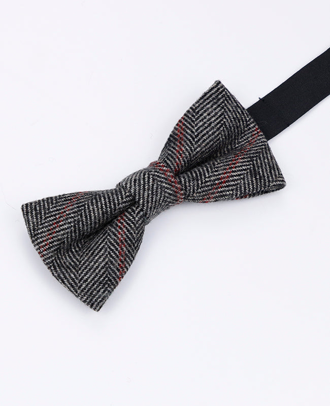 Motýlek Tartan Šedý č.4 Pánský z Vlny | Norbert - Unipap's