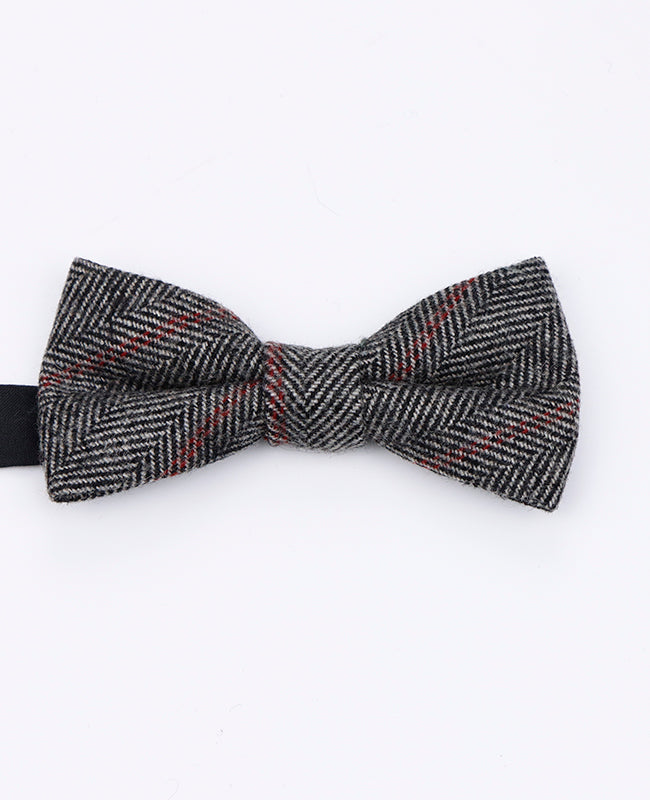 Motýlek Tartan Šedý č. 4 Pánský ve Vlně | Norbert - Unipap's