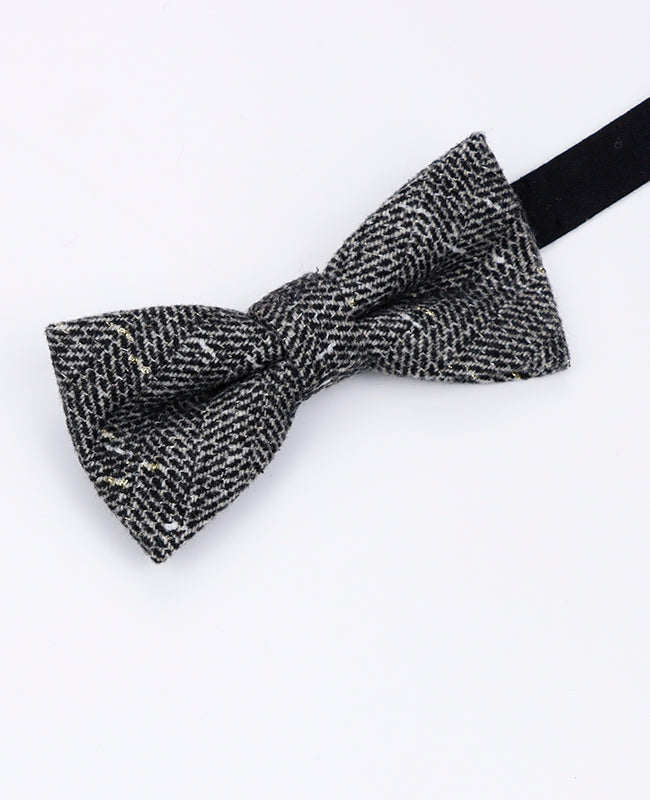 Motýlek Tartan Šedý č.8 Pánský z Vlny | Norbert - Unipap's