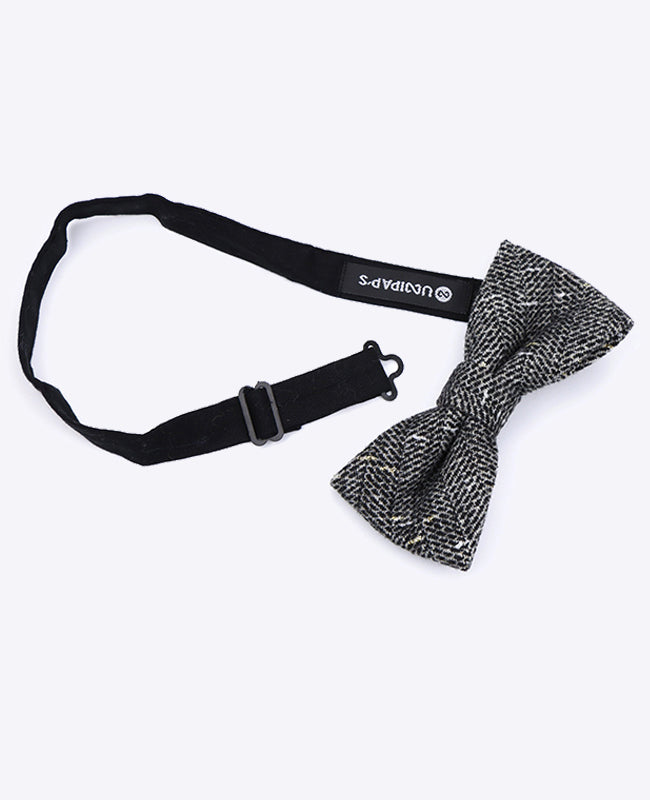 Motýlek Tartan Šedý č. 8 Pánský z Vlny | Norbert - Unipap's