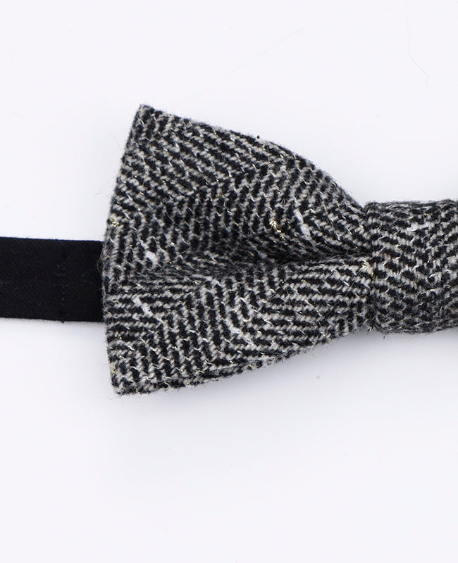 Motýlek Tartan Šedý č.8 Pánský z Vlny | Norbert - Unipap's