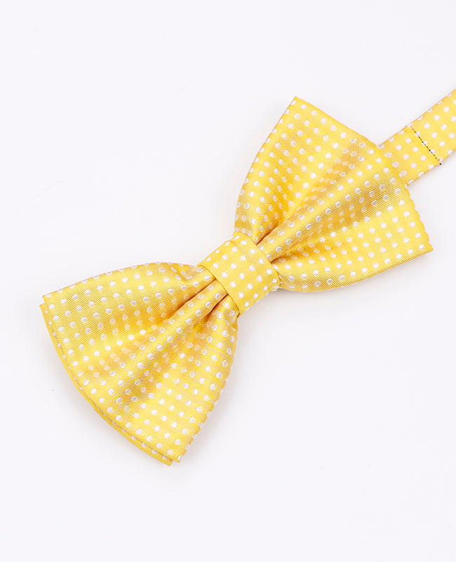 Motýlek Žlutý č. 1 s Puntíky Pánský v Polyesteru | Louis - Unipap's