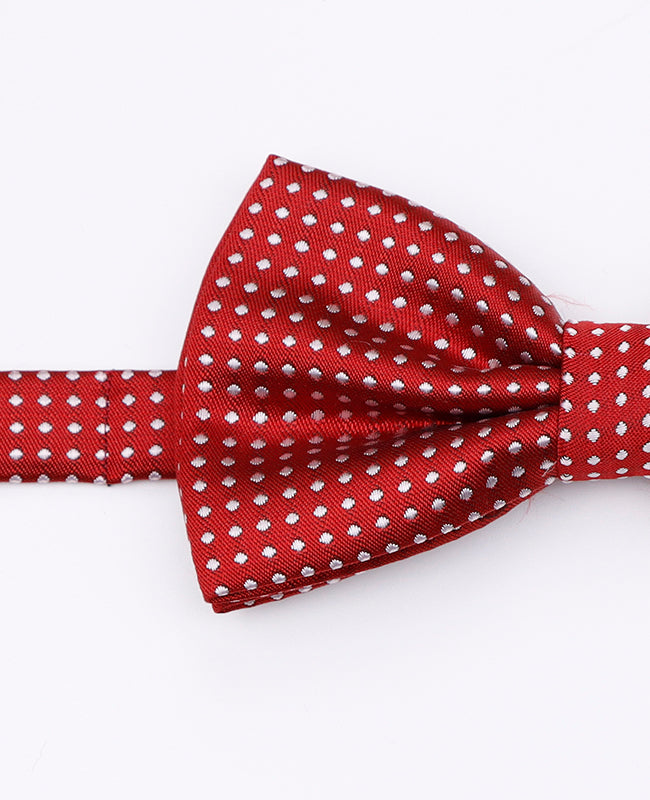 Motýlek Červený č. 2 s Puntíky Pánský v Polyesteru | Louis - Unipap's