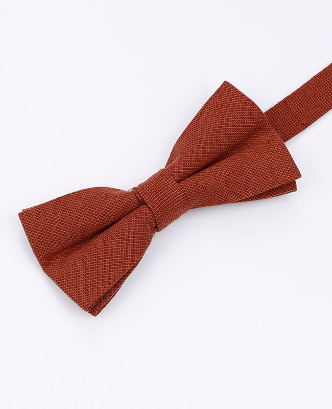 Motýlek + Kapesníček do Saka Terracotta Pánský Bavlněný «Edgard»