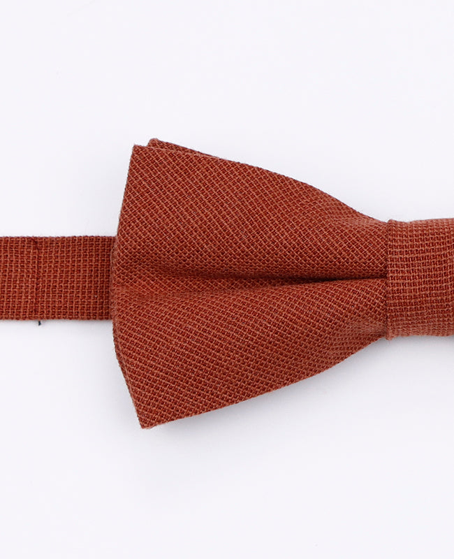 Motýlek + Kapesníček do saka Terracotta Pánský Bavlněný «Edgard»