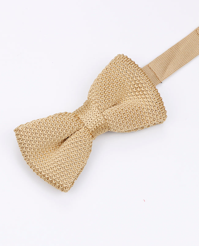 Motýlek Zlatý Pánský Pletený «Léon»