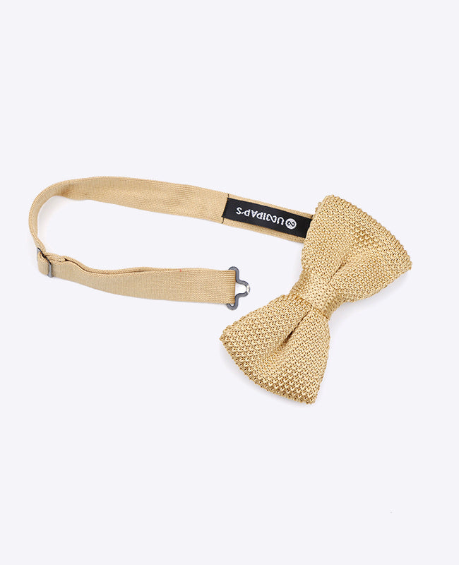 Motýlky zlaté otec & syn v pletení „Léon"