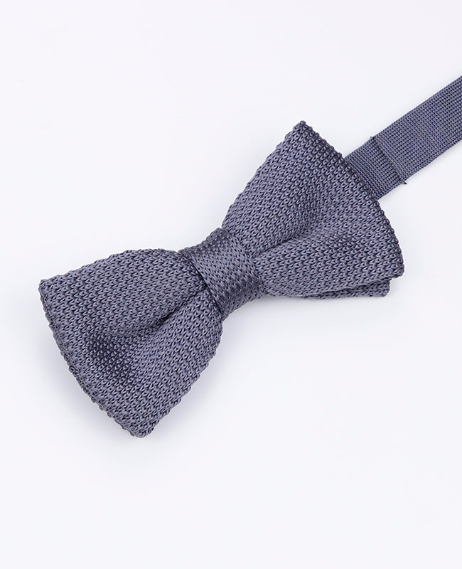 Motýlek Šedý Pánský Pletený «Léon»