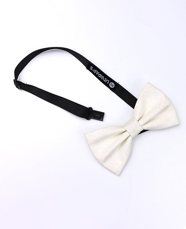 Motýlek s flitry bílý pánský polyesterový «Olive»