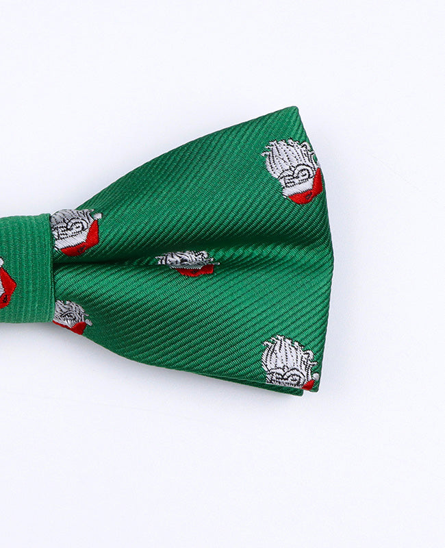 Noeud Papillon de Noël Vert n°1 Enfant en Polyester «Christmas»