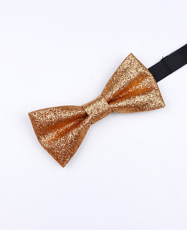 Motýlek s flitry Zlatý č.2 Dětský v Polyesteru «Olive»