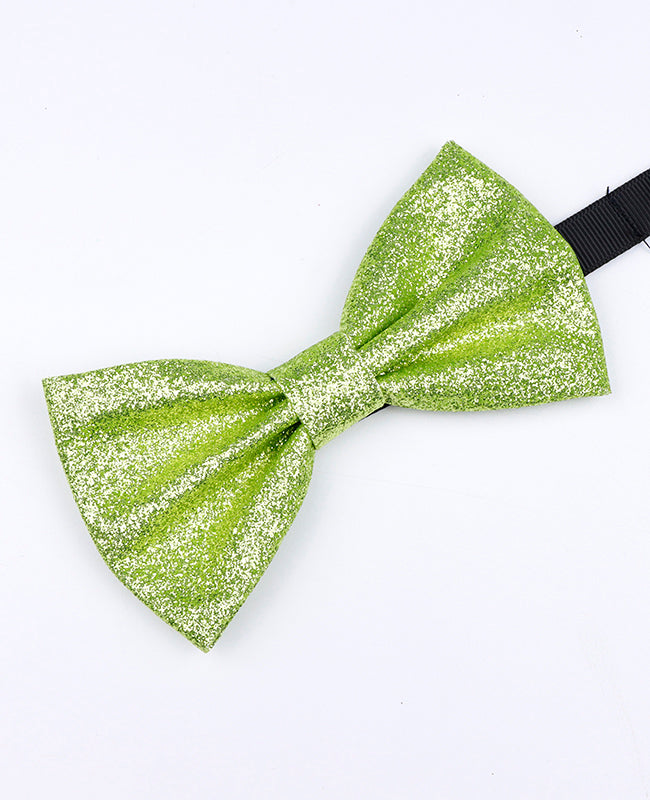 Motýlek s Flitry Zelený č.3 Pánský z Polyesteru «Olive»