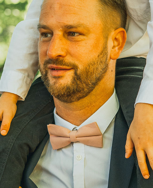 Motýlek Růžový č. 3 Pánský v Bavlně «Edgard»